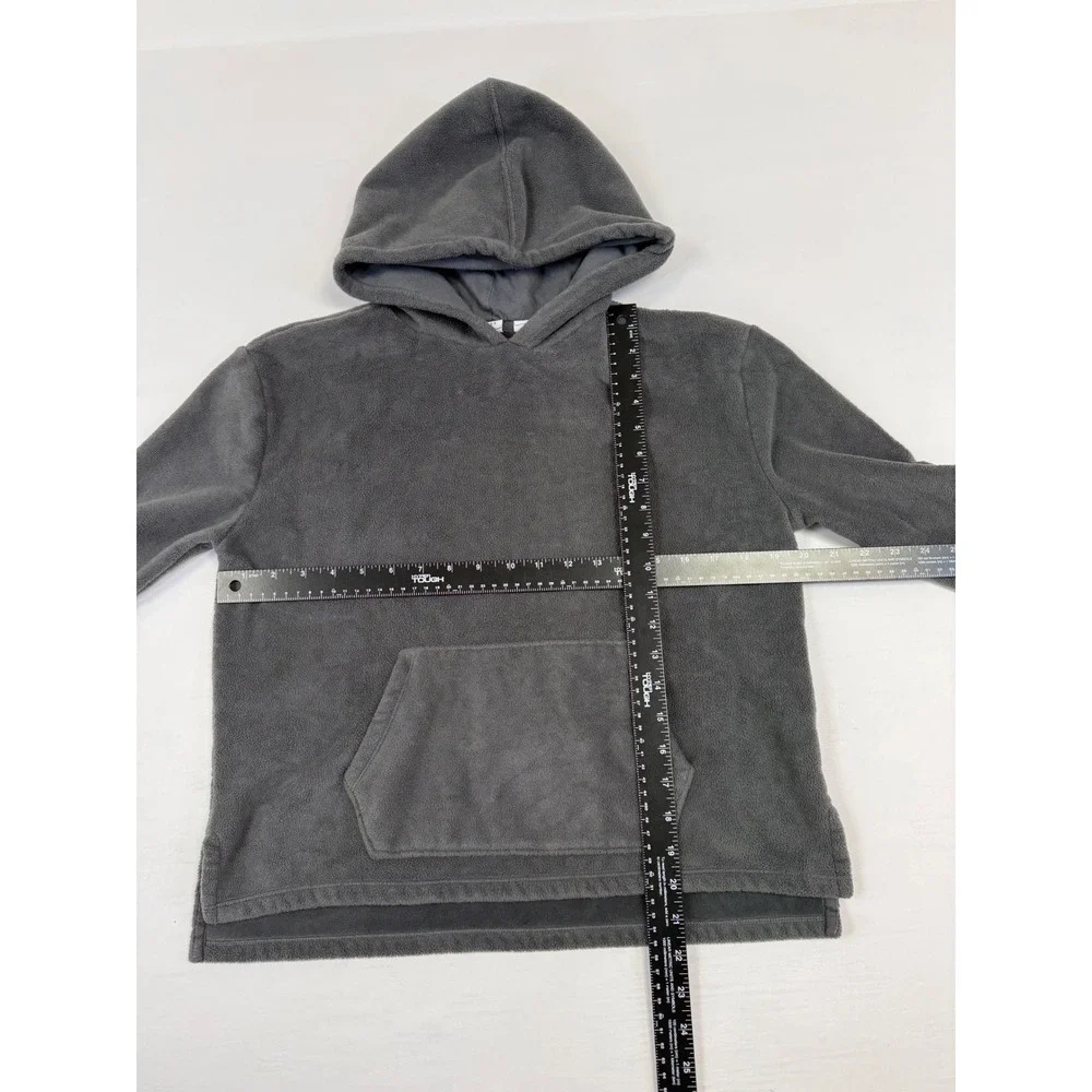 Gap Kids Fleece Hoodie Pullover Kangaroo Pocket‎ Size L (10) Dark Grey Soft